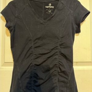 90 Degree Women's Black V-Neck Top